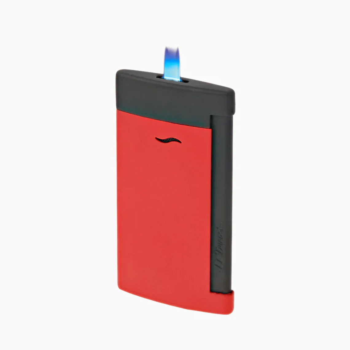 SLIM 7 MATT BLACK AND RED LIGHTER