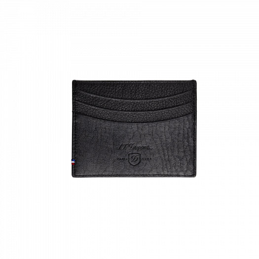 LINE D SOFT DIAMOND GRAINED LEATHER CREDIT CARD HOLDER