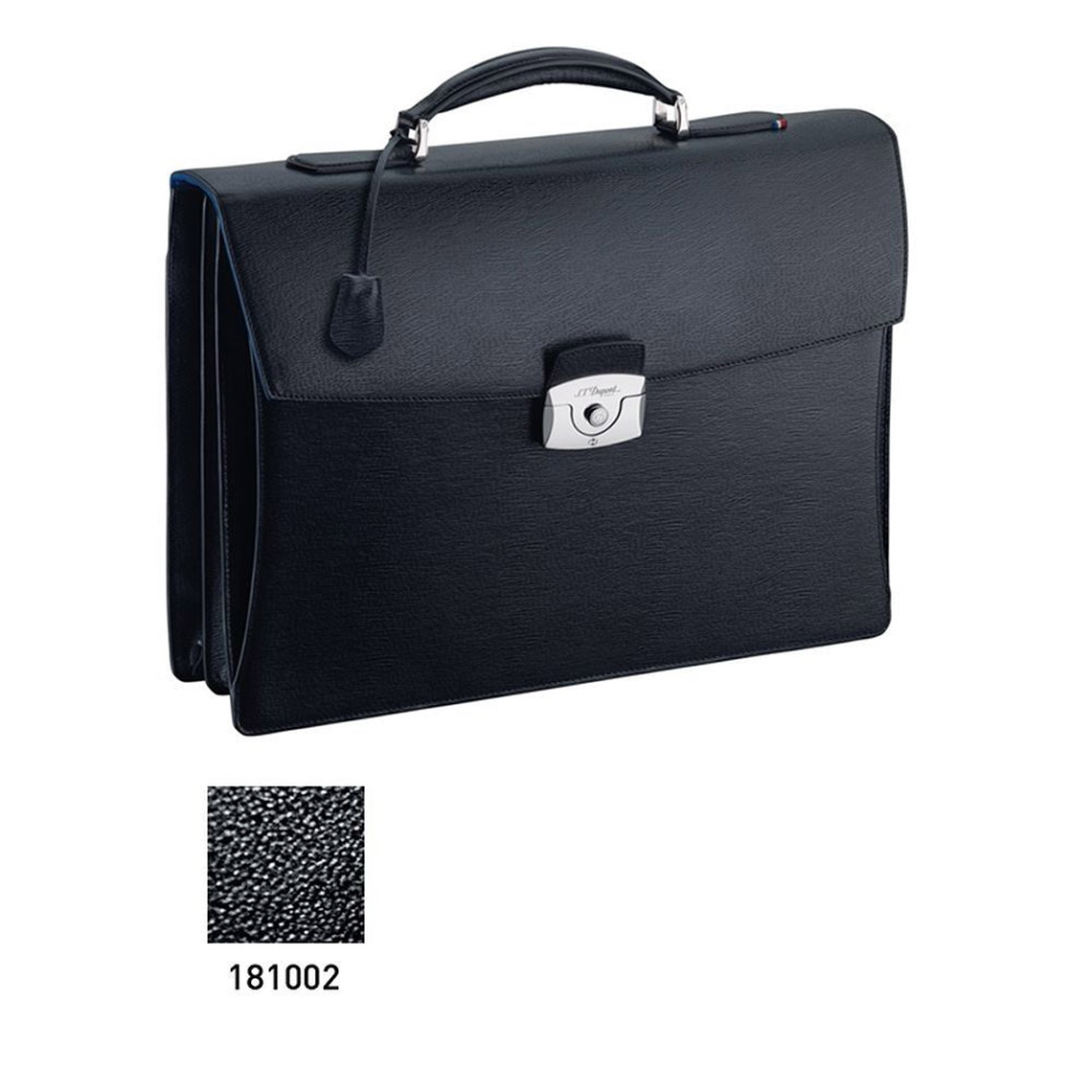 LINE D LEATHER DOUBLE GUSSET BRIEFCASE