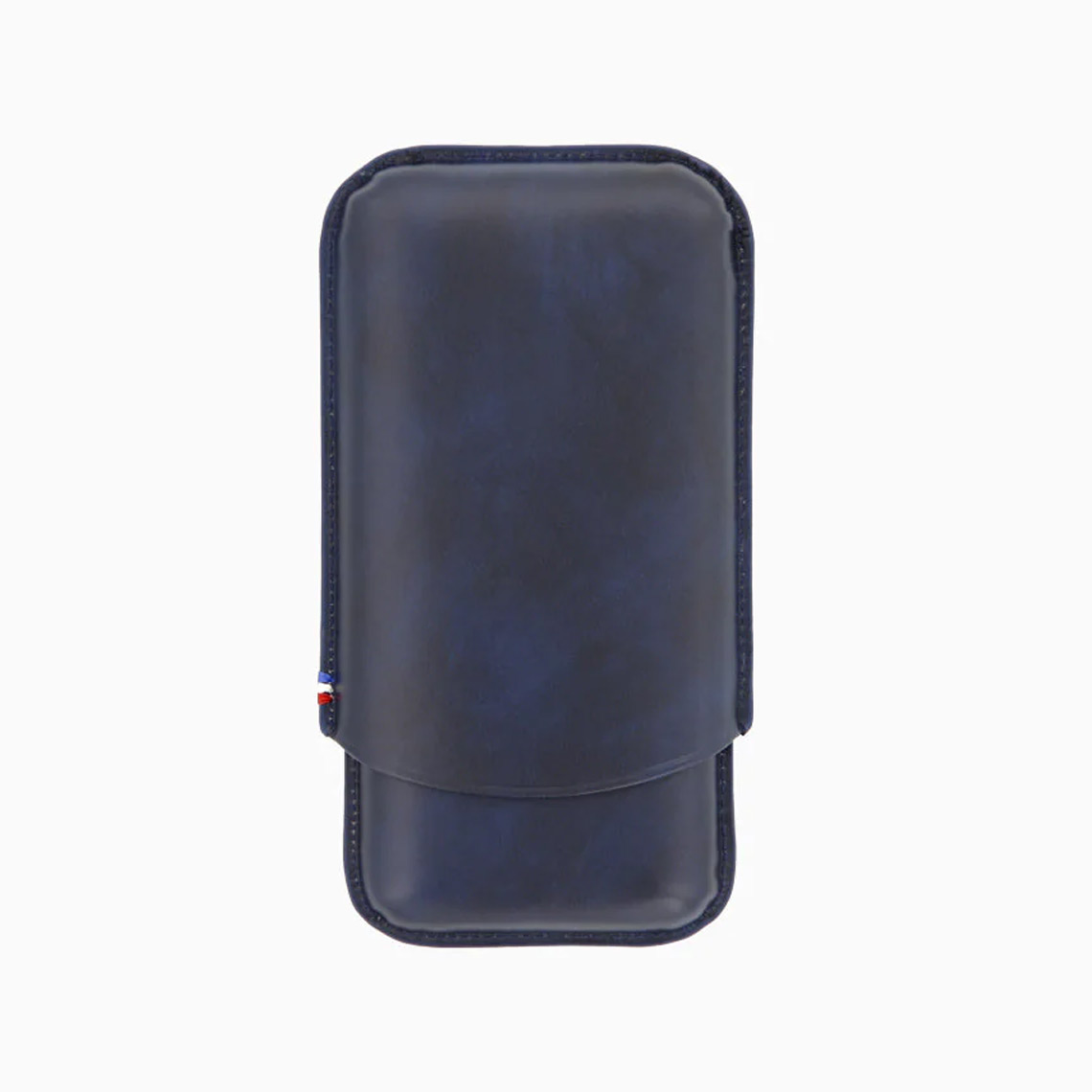 3 CIGAR CASE BLUE LEATHER