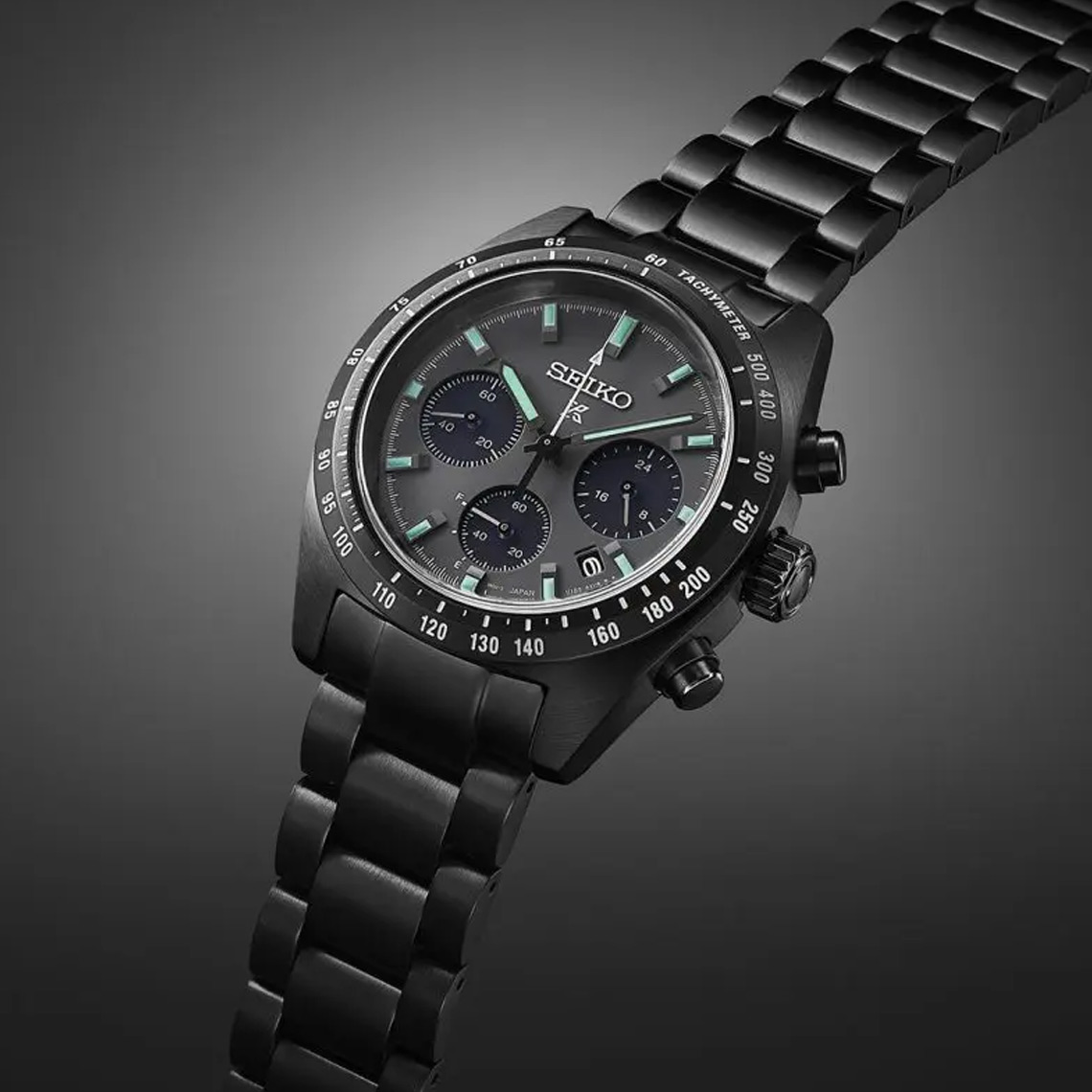 PROSPEX BLACK SERIES 'NIGHT SPEEDTIMER' SOLAR CHRONOGRAPH