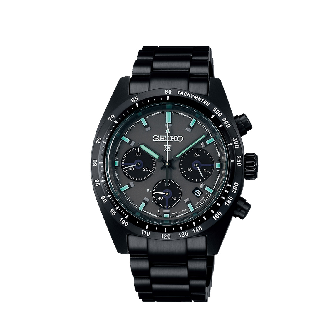 PROSPEX BLACK SERIES 'NIGHT SPEEDTIMER' SOLAR CHRONOGRAPH