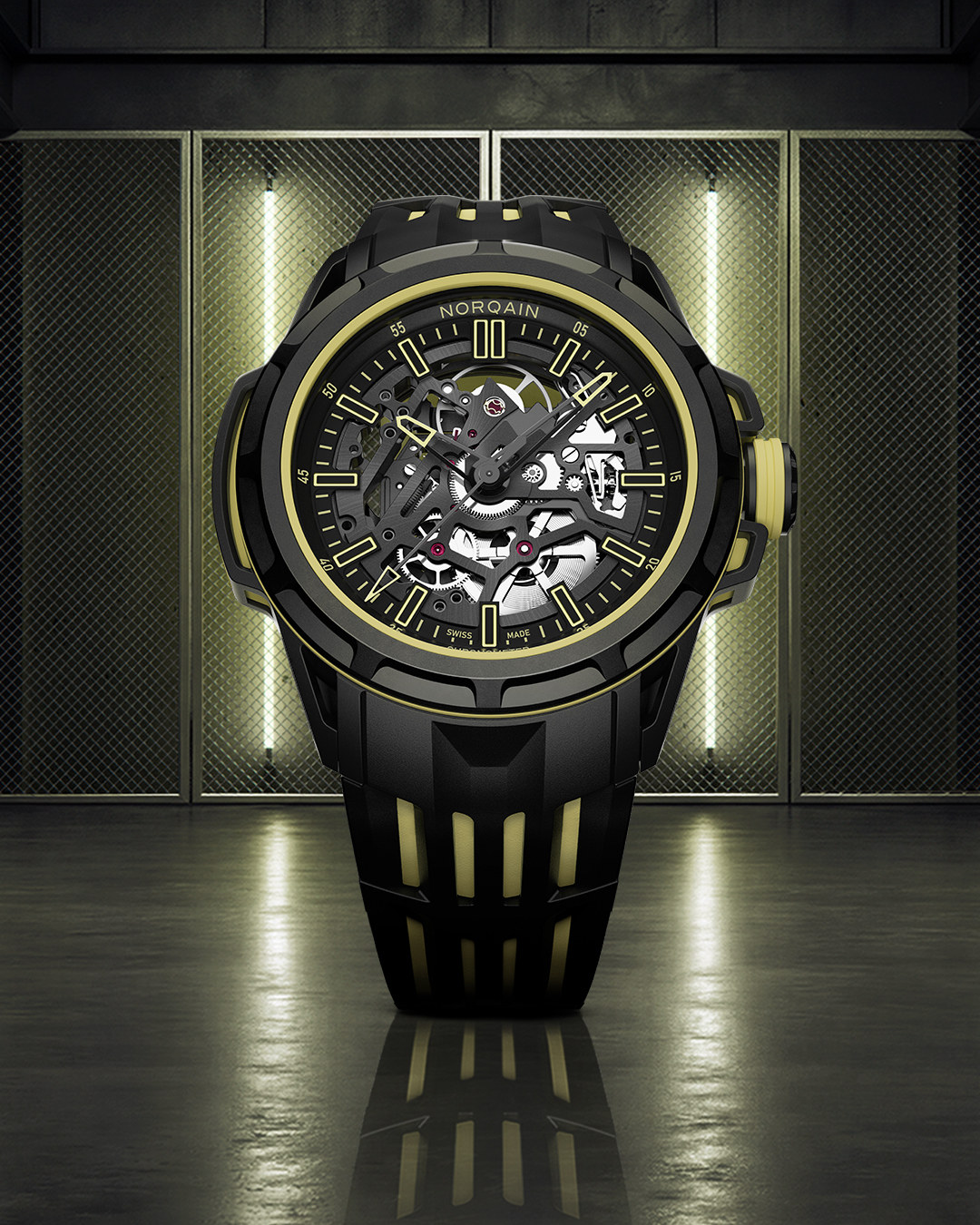 ケトジェンヌ インディペンデンス スケルトン クロノ 42mm ジェイド N3200.40T02.J01